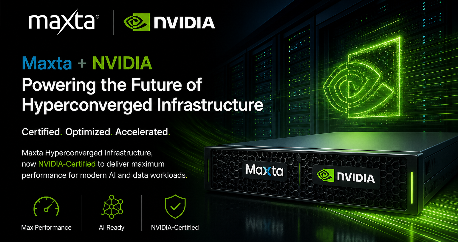 NVIDIA 重点引用: Maxta MaxDeploy 与 NVIDIA Cumulus Linux 共同点燃 AI 时代的超融合基础设施