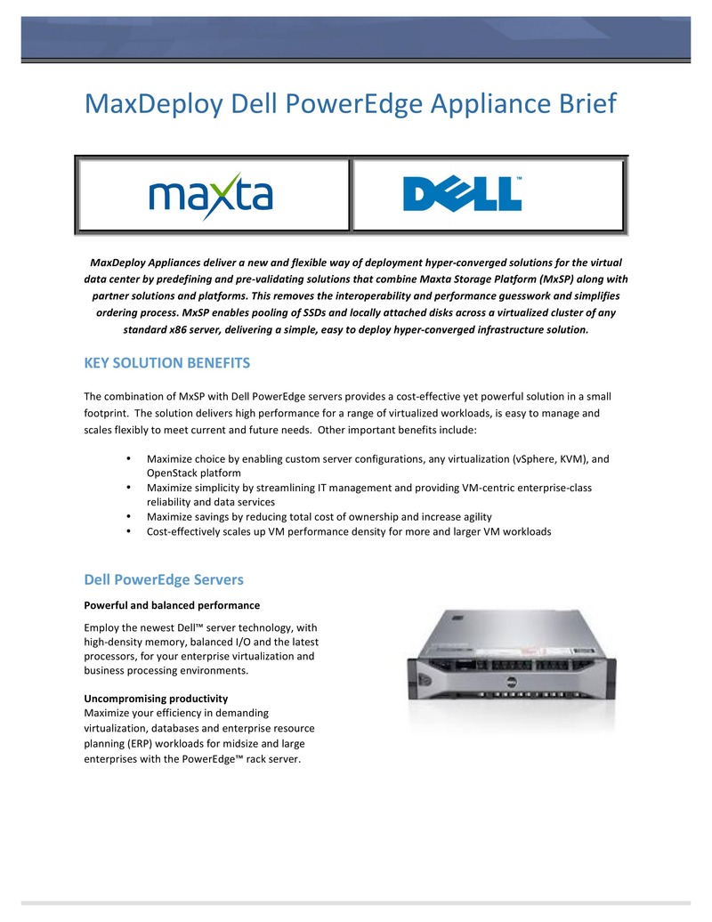 MaxDeploy Dell PowerEdge ハイパーコンバージドインフラストラクチャソリューション