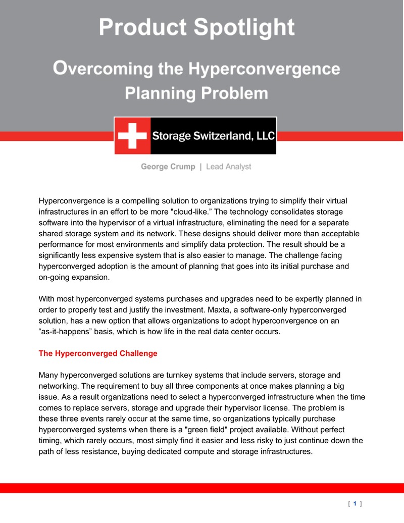 Maxta Introduces Freemium Hyperconverged Solution for Flexible IT Infrastructure