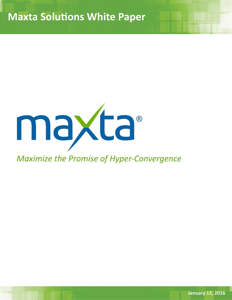 Maxta 解決方案：最大化超融合的承諾