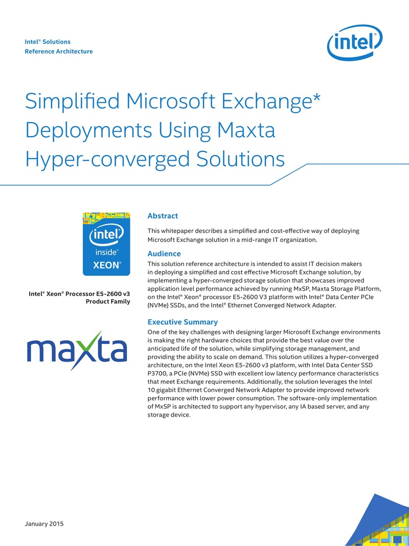 Maxta ハイパーコンバージドソリューションによる Microsoft Exchange の簡素化された展開