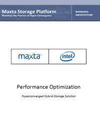 RPDF_Maxta Intel Performance-Optimized Refrence Architecture RPDF_Maxta Intel Performance-Optimized Refrence Architecture