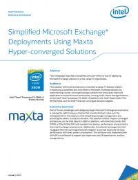 RPDF_Simplified Microsoft Exchange Deployments Using Maxta RPDF_Simplified Microsoft Exchange Deployments Using Maxta